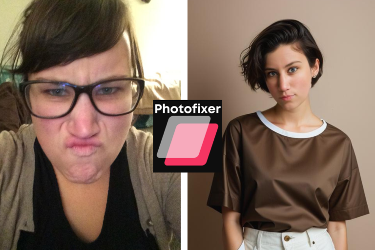 Before and After using photofixer