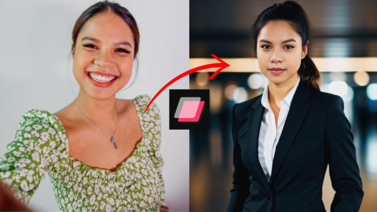 before and after business portrait
