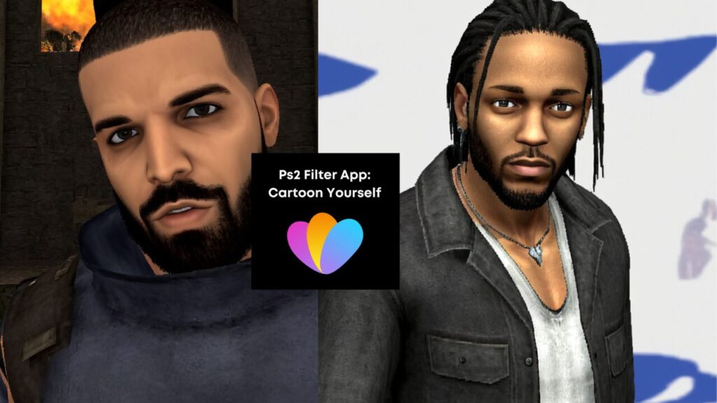 Drake and kendrick lamar try the ps2 filter