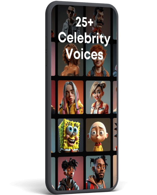 you can makes ai cover for 25+ celebrities with the help of Voicify AI app