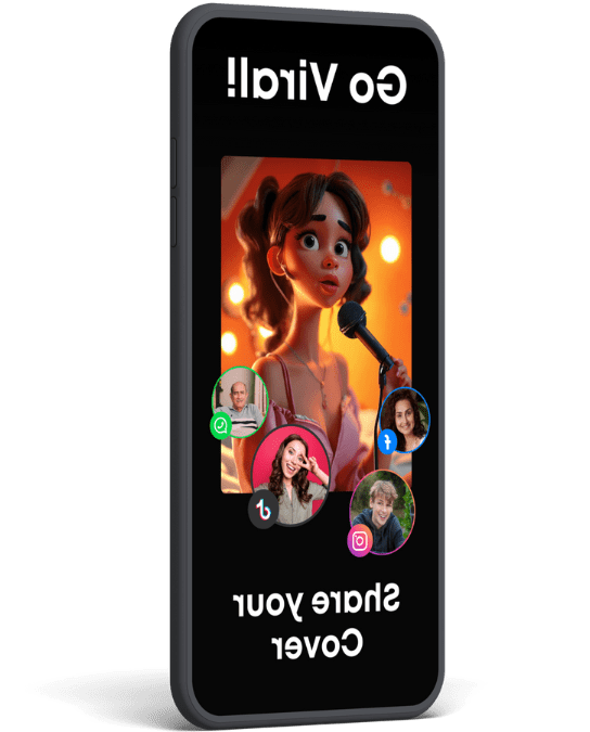 go viral with Voicify AI App. Share on tiktok, instagram, facebook and whatsapp
